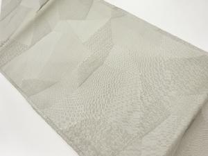 幾何学模様織出し名古屋帯